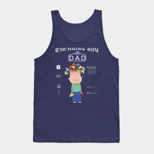 Dad of the Birthday Boy T-Shirt - Matching "Birthday Boy Cars Cars Cars" Tank Top